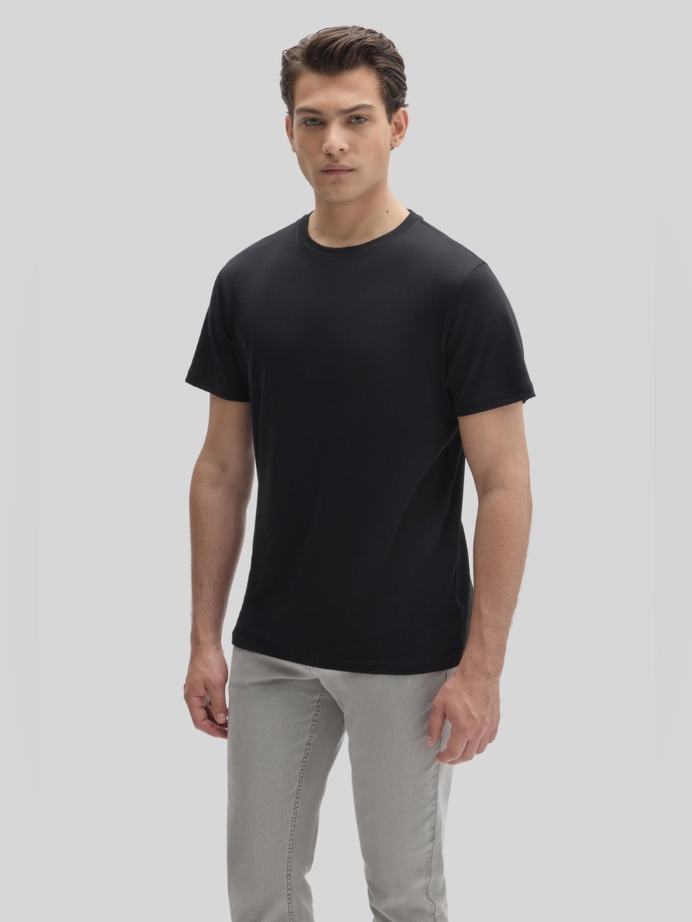 Robert Barakett The Barakett Tee Black Pima Cotton Men’s Size L NWT